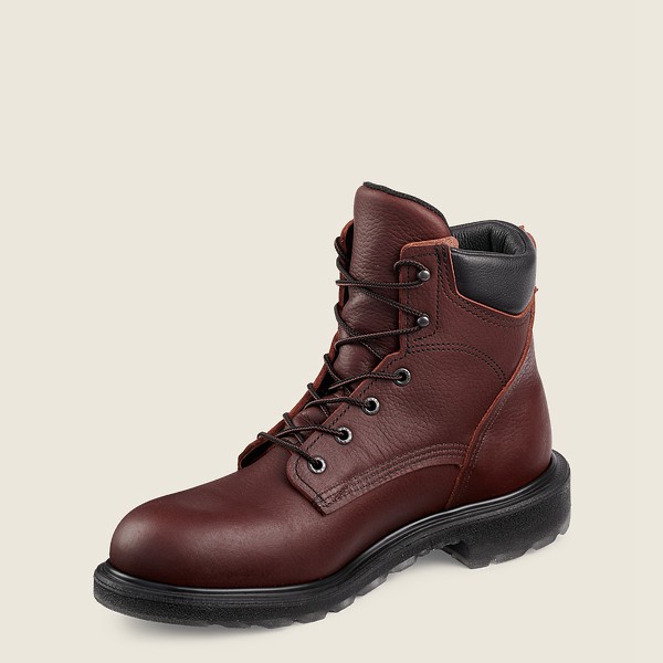 Botas de Trabajo Red Wing Hombre Vino - Supersole® 2.0 - 6-Inch Soft Toe - 571-GZDUXN